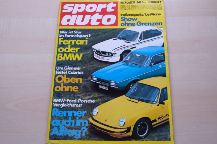 Deckblatt Sport Auto (07/1974)